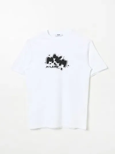 Msgm T-shirt  Kids Kids Color White In Weiss