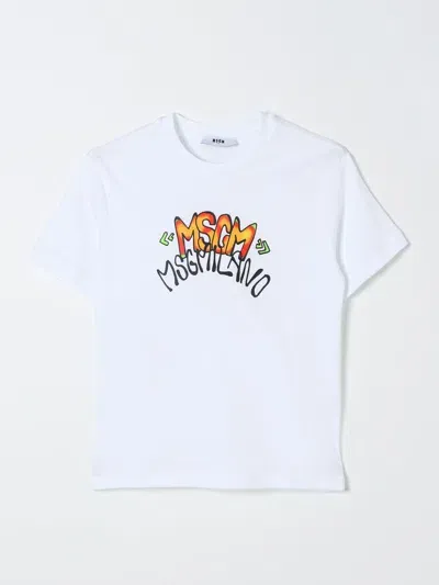 Msgm T-shirt  Kids Kids Color White In Weiss