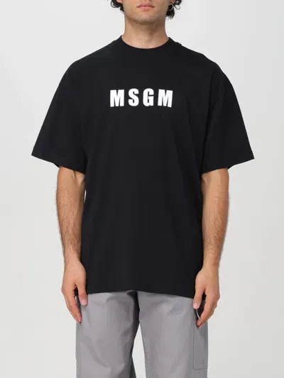 Msgm T-shirt  Men Color Black In Schwarz