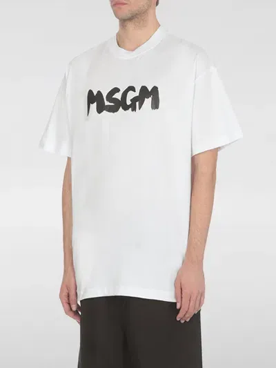 Msgm T-shirt  Herren Farbe Weiss