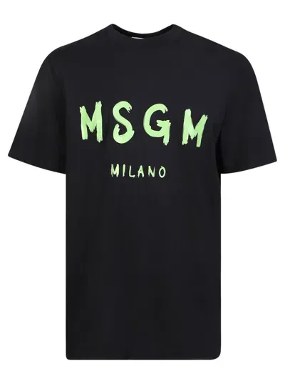 Msgm T-shirts In Black