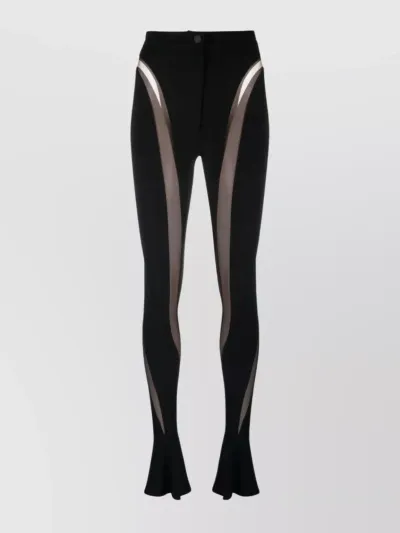 Mugler Leggings In Black Viscose