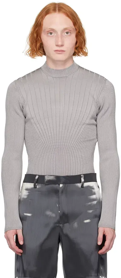 Mugler Sculpting-knit Top In Multicolor