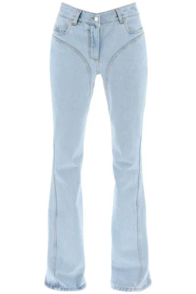 Mugler Jeans Skinny Svasati In Blue