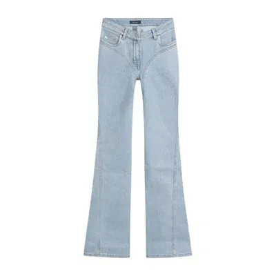 Mugler Cotton Jeans In Blue