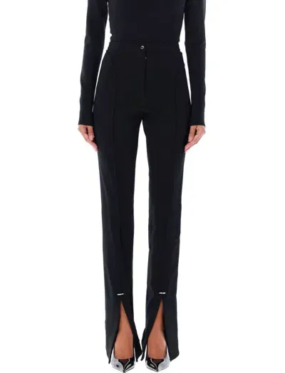 Mugler Pierced Skinny Pants In Black