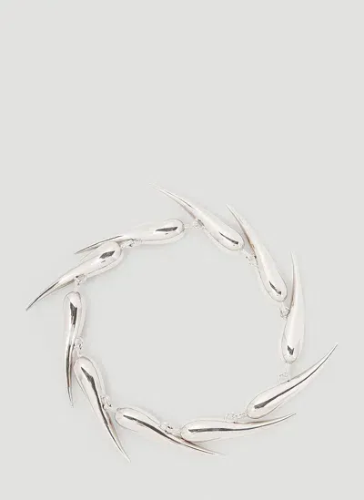 Mugler Spike Bracelet In Silver