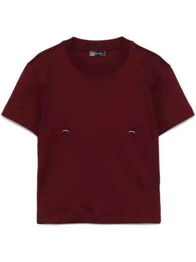 Mugler Pierced Baby T-shirt In 3054 - Blood Red