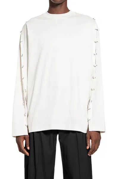 Mugler White Cotton Jersey T-shirt