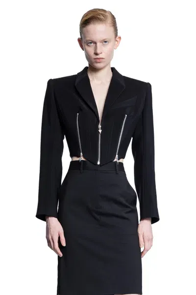 Mugler Woman Black Blazers