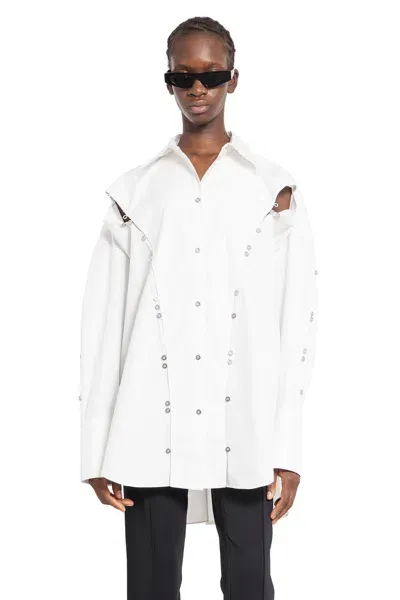 Mugler Woman White Shirts