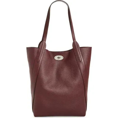 Mulberry North South Bayswater Tote Bag In Black Cherry