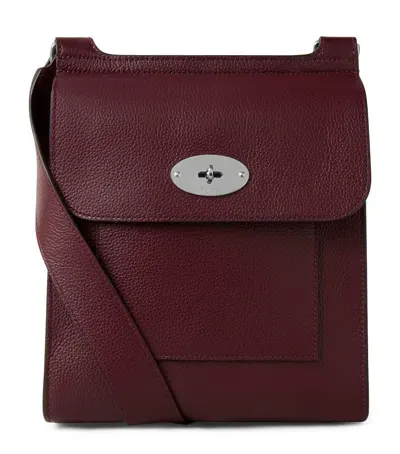 Mulberry Leather Antony Messenger Bag In Burgundy