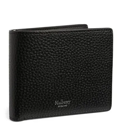 Mulberry Leather Bifold Wallet In Black