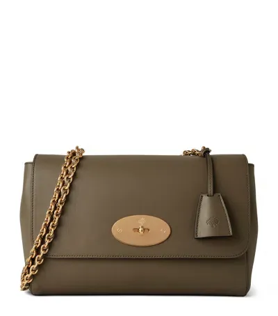 Mulberry Medium Leather Lily Shoulder Bag In Green