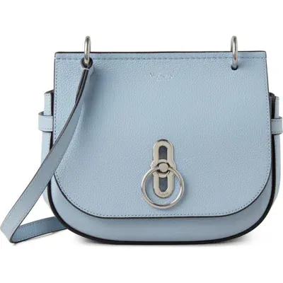 Mulberry Small Amberley Leather Satchel In Poplin Blue