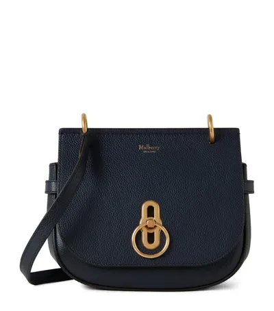 Mulberry Small Leather Amberley Cross-body Bag In Blue