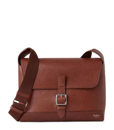 Mulberry Small Leather Chiltern Messenger Bag In Brown