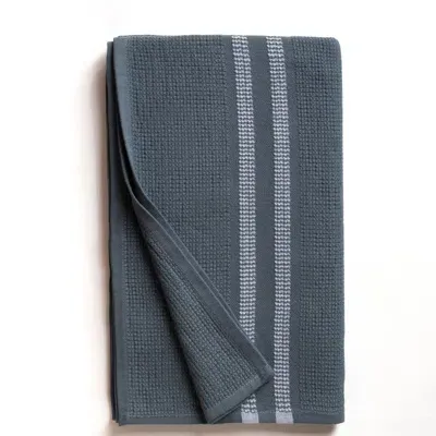 Mungo Organic Block Rib Bath Towel In Orion