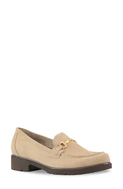 Munro Colleen Bit Loafer In Sand Suede