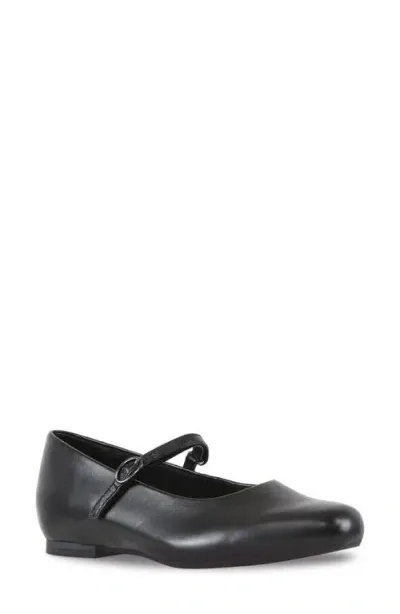 Munro Eliza Mary Jane Flat In Black Leather