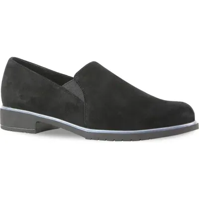 Munro Kam Loafer In Black Suede