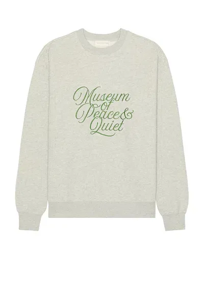 Museum Of Peace And Quiet Scribe Crewneck In Heather