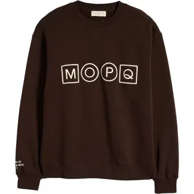 Museum Of Peace And Quiet Museum Of Peace & Quiet Simple Living Crewneck Sweatshirt In Brown