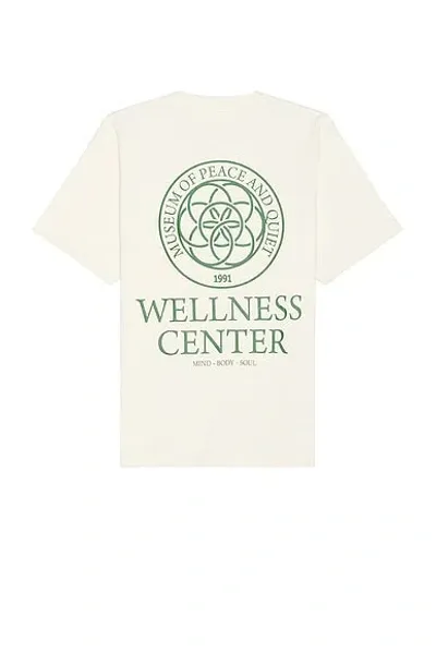 Museum Of Peace And Quiet Wellness Center T-shirt In Bone