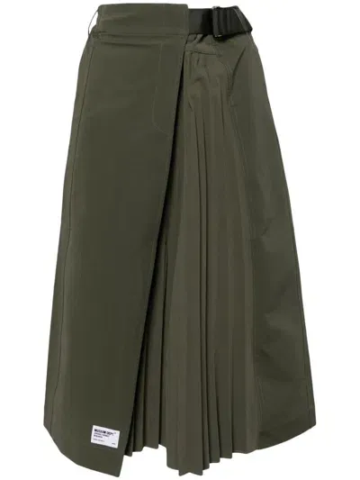 Musium Div. Adjustable Waist Skirt In Grün