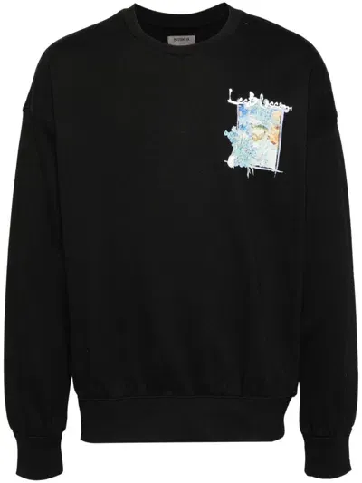 Musium Div. Graphic Patch Sweatshirt In Black