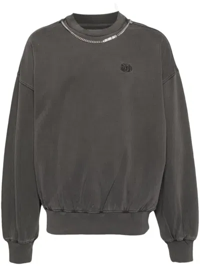 Musium Div. Logo-embroidered Sweatshirt In Grey