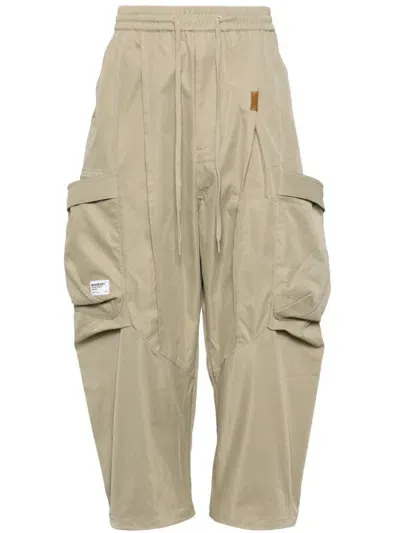 Musium Div. Wide-leg Cargo Trousers In Neutrals