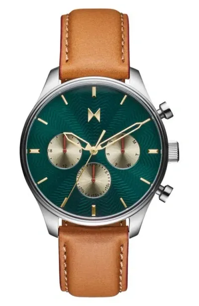 Mvmt Airhawk Watch, 42mm In Green/tan