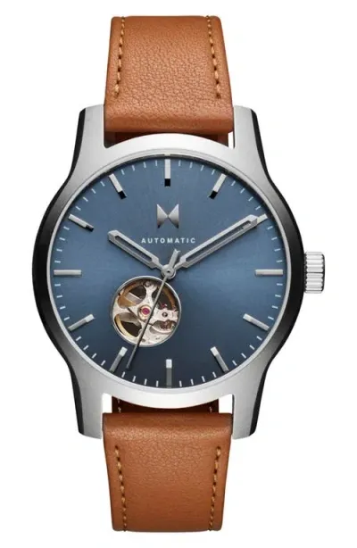 Mvmt Men's Classic Ii Automatic Tan Leather Watch 42mm In Gray