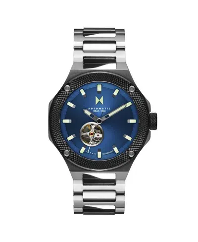 Mvmt Men's Raptor Automatic Silver Stainless Steel Watch 46.5mm In Blue