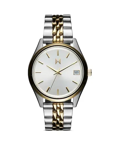 Mvmt Rise Boyfriend Watch, 36mm In White/silver