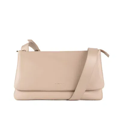 My Best Bag Jolie Bag In Taupe Smooth Leather In Beige