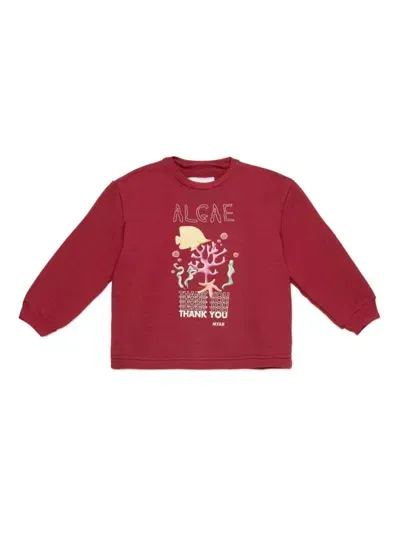 Myar Babies' Alvin Sweatshirt Mit Grafischem Print In Rot