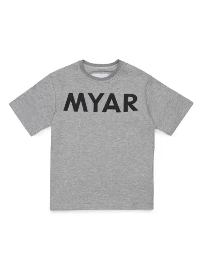 Myar T-shirt Mit Logo-print In Grau