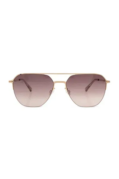 Mykita Amos Square Frame Sunglasses In Gold