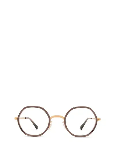 Mykita Eyeglasses In A83-champagne Gold/clear Ash