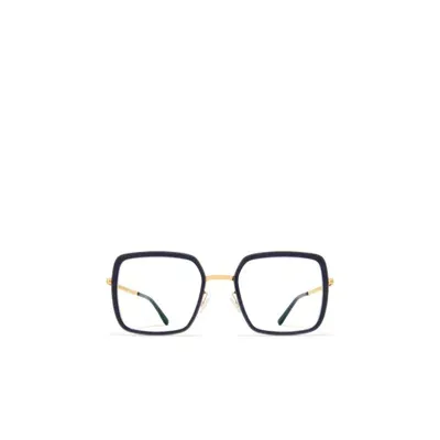 Mykita Layana Rectangle-frame Glasses In 黑色