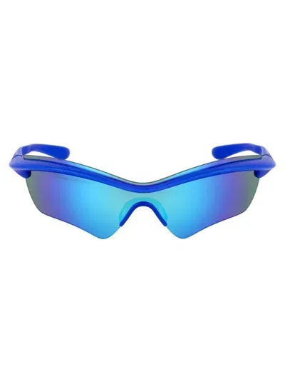 Mykita Sunglasses In 330 Md30 International Blue | Turquoise Flash Mm Shield