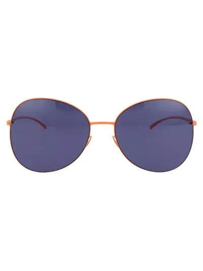 Mykita Sunglasses In 443 E19 Apricot Indigo Solid