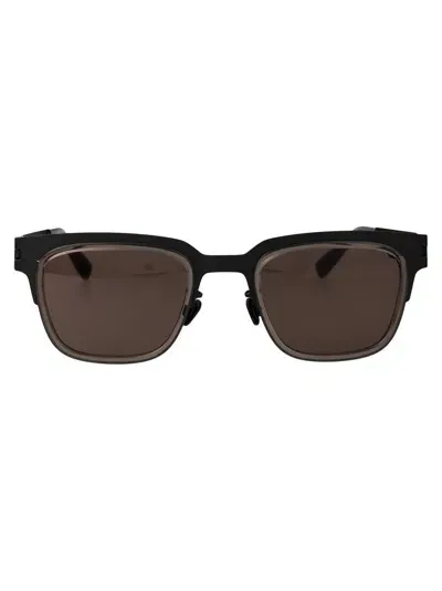 Mykita Sunglasses In 793 A77 Black/clear Ash Brown Solid