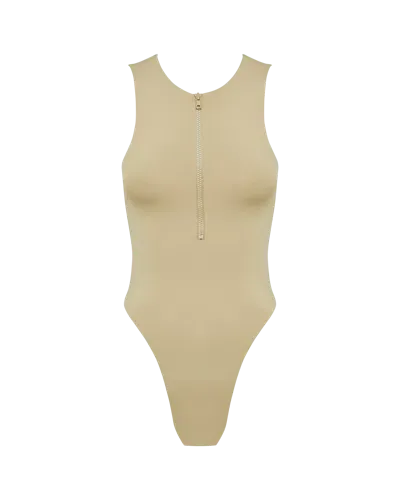 Myraswim Davis One Piece | Oyster In Beige