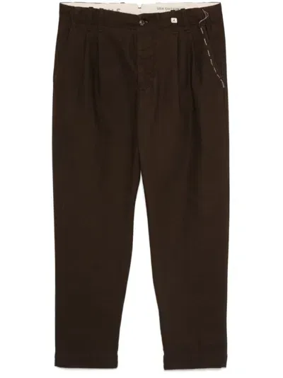 Myths Canvas Trousers In Brown