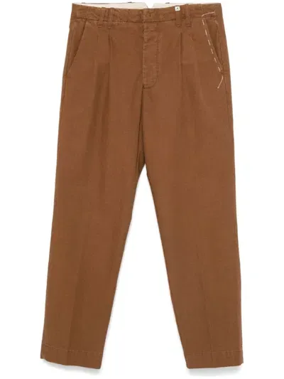 Myths Pleat Trousers In Brown