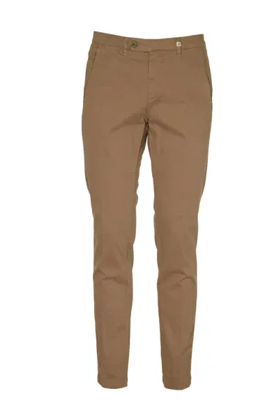 Myths Zeus Twill Chino Trousers In Brown